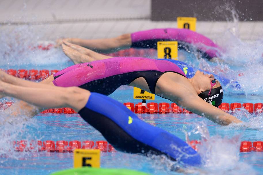 Campionati Europei di nuoto a Londra. Carlotta Zofkova (Lapresse)
